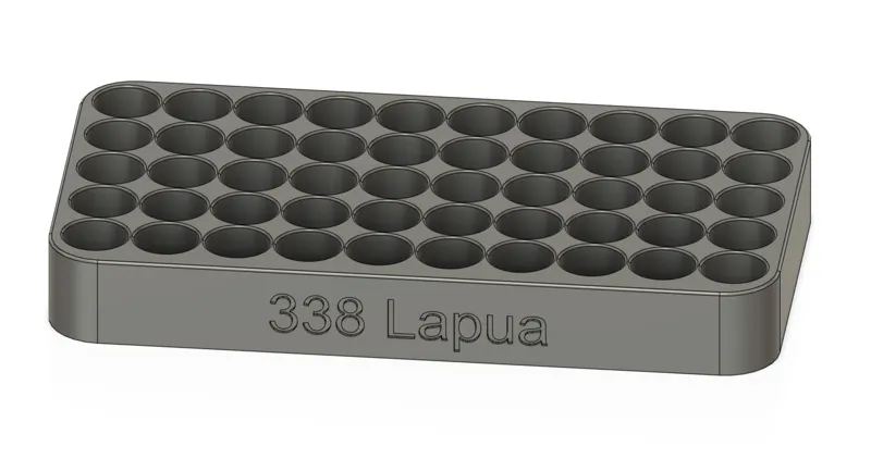 338 Lapua reloading tray. With no bullet tray.