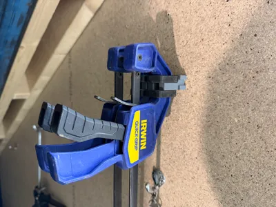 Wall mount for F clamp, expandable lock together