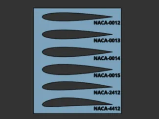 NACA Airfoil/Aerofoil Stencil