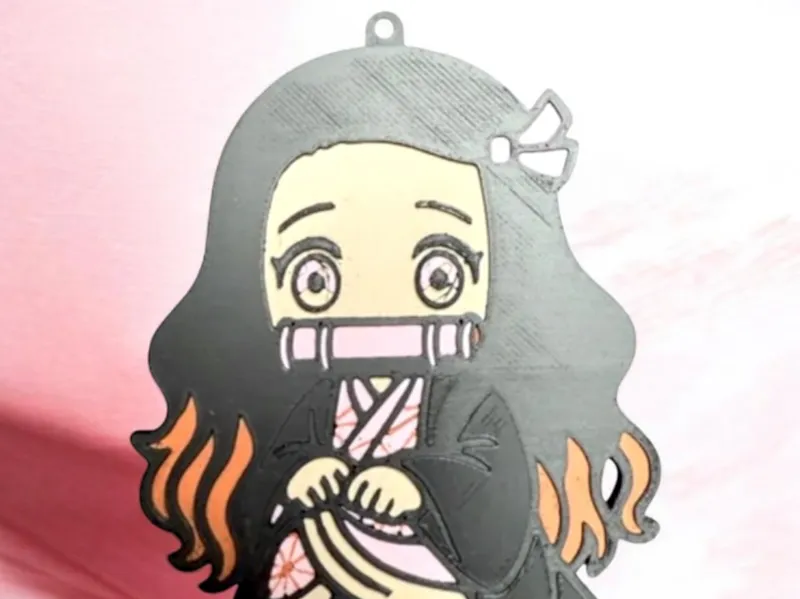 Nezuko Keychain