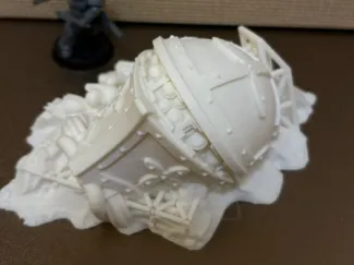 Titan Warlord Head Wreck Terrain for Wargaming