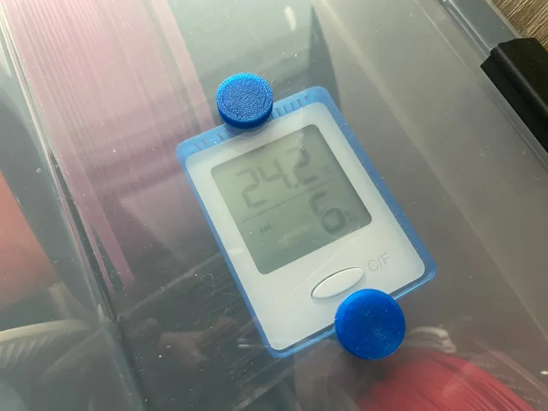 Magnetic holder for Clas Ohlson/Cotech hygrometer