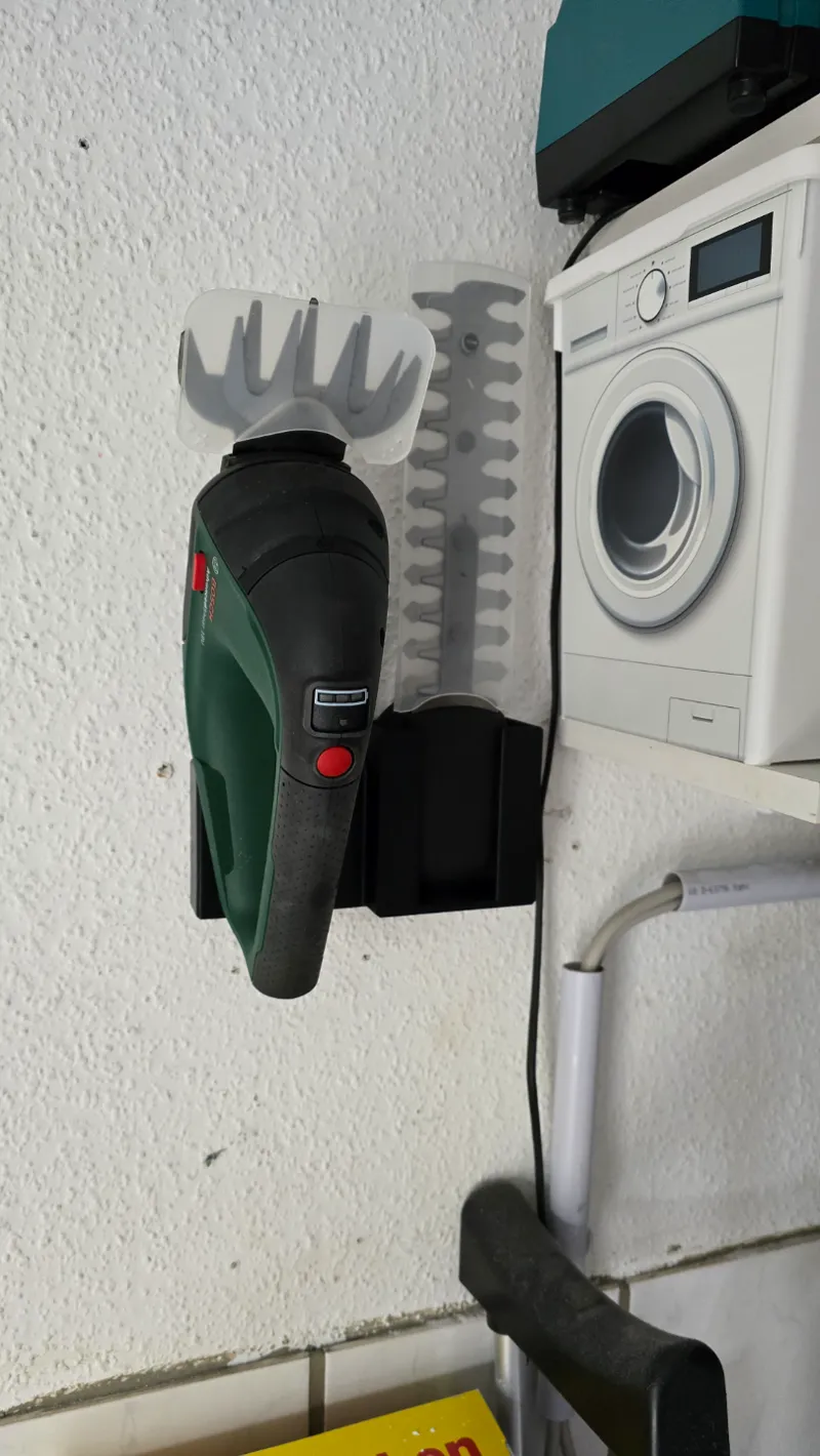 Wandhalter für Bosch Akku Gras- und Strauchschere 