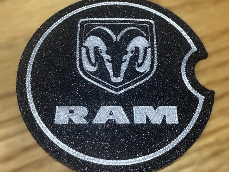 Dodge Ram Cup Holder Coaster set of 2