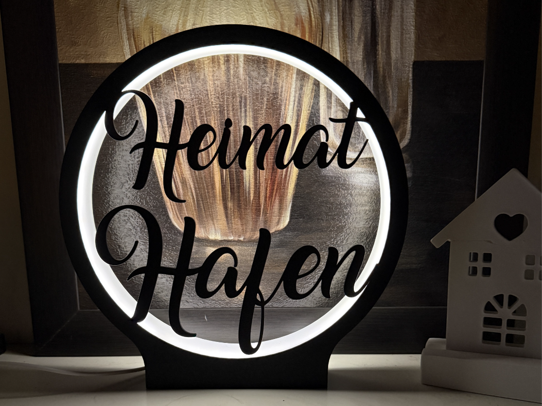 Lampe - Leuchtring " Heimat hafen" (Kein AMS)
