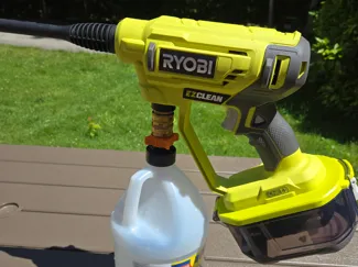 Ryobi EZ Clean Pressure Washer 1Gal Bottle Adapter