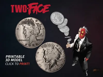 Harvey Dent Two-Face double headed coin