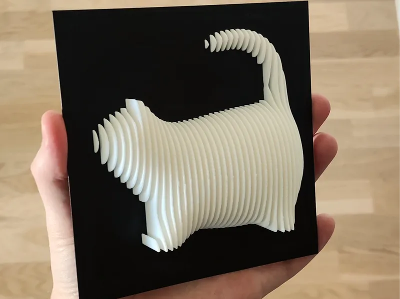 The Cat - Layered Sculpture
