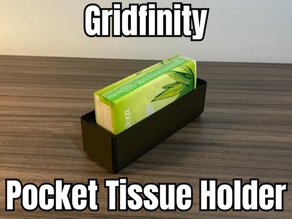 Pocket Tissue Gridfinity Holder