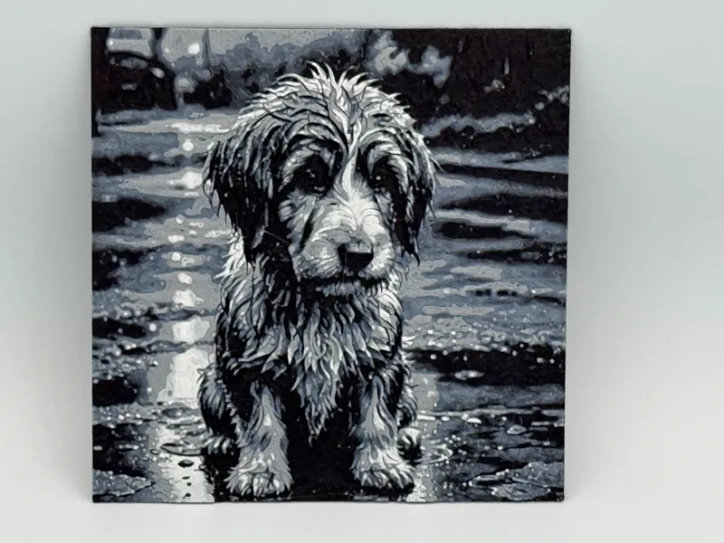 Sad Dog - Rescue Me!! Hueforge