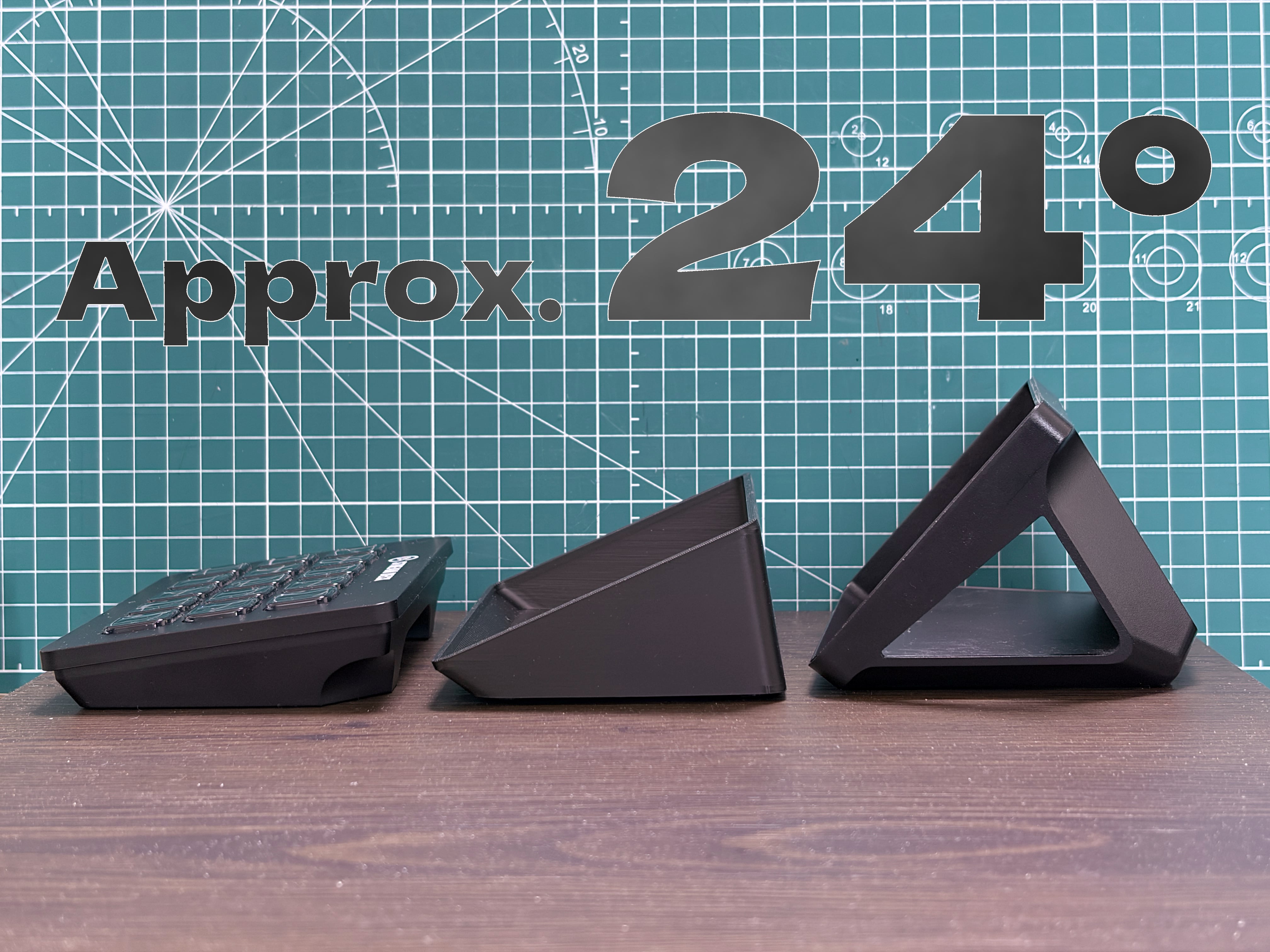 Miniatura 1 do modelo 3D Stream Deck Snap-Fit Angle Stand (3 Angles)
