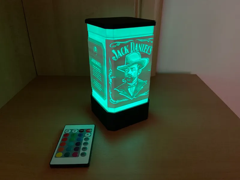 Jack Daniels Lampe - Lithophane