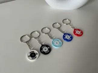 3D printed Olympic Weight Plate Keychain