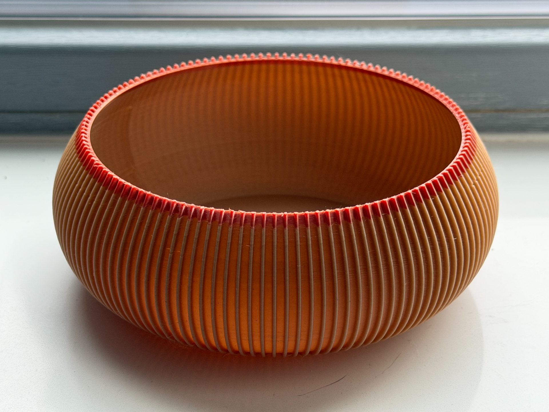 Modern Ribbed Vase / Key Holder