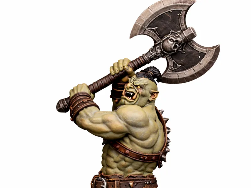 Orc axe warrior 32mm base 