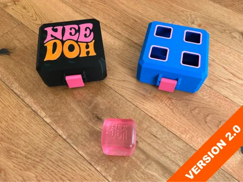 Caja o estuche: NeeDoh Nice Ice Baby 4-pack Case - Version 2.0 — referencia de MakerWorld