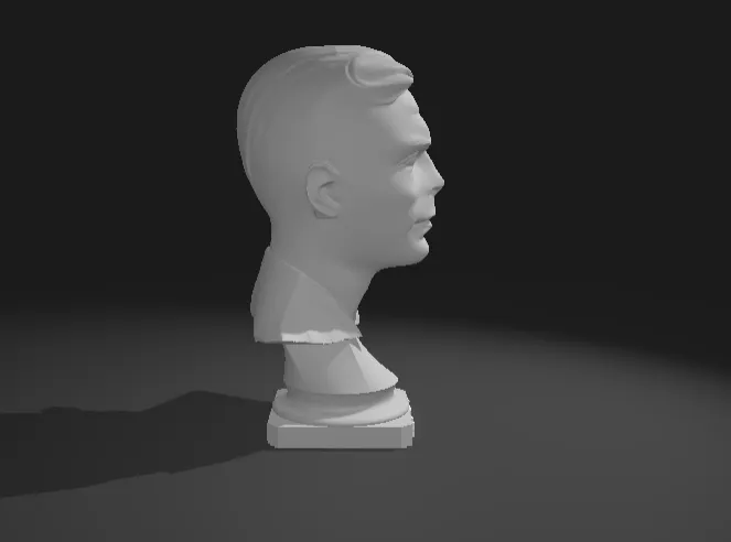 艾伦·图灵半身像/带有姓名和底座的雕像 来自 Tom @ Infinity Prints - MakerWorld