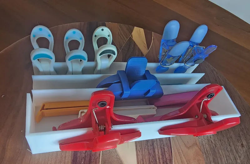 Kitchen Bag Clip Holder - Drawer Sized