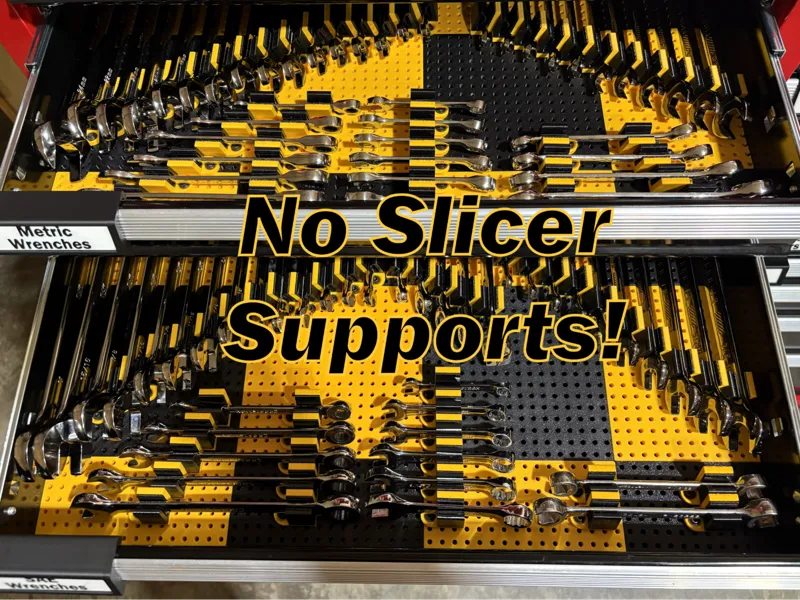 Toolgrid Wrench Holder with alignment pins TPU-PLA