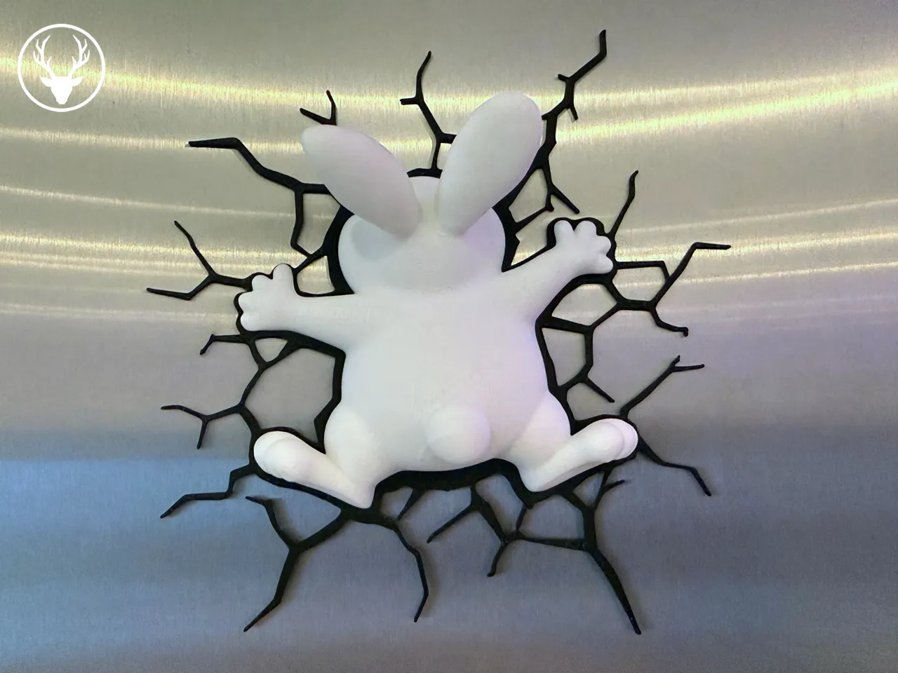 Bunny Splat! - Fridge Magnet view 2