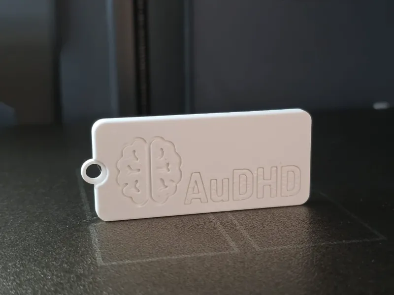AuDHD keychain 