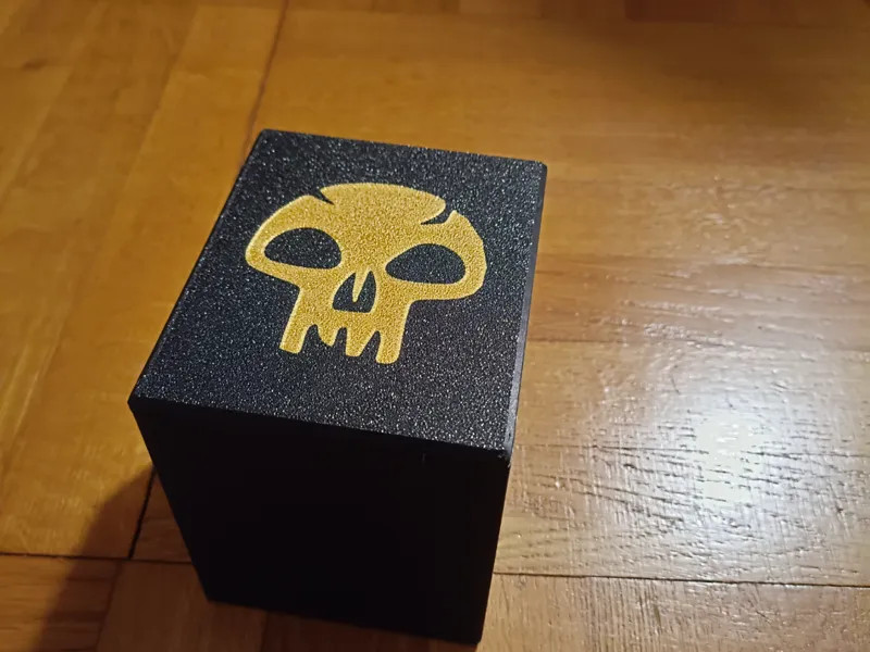 MTG Commanderdeckbox - doublesleeved - Monoblack 
