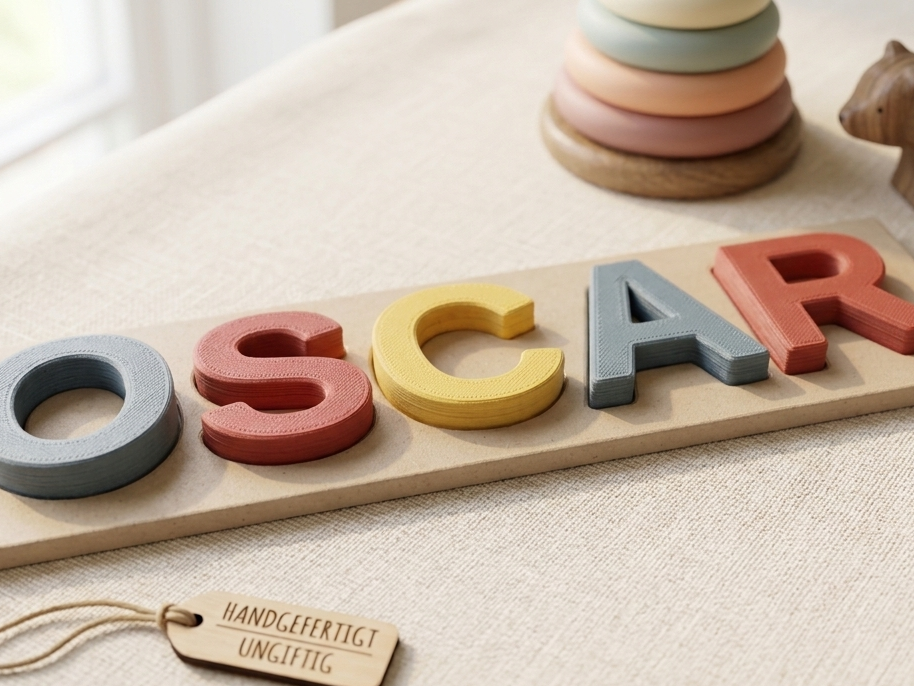 Anpassbares Namenspuzzle für Kinder (no AMS)