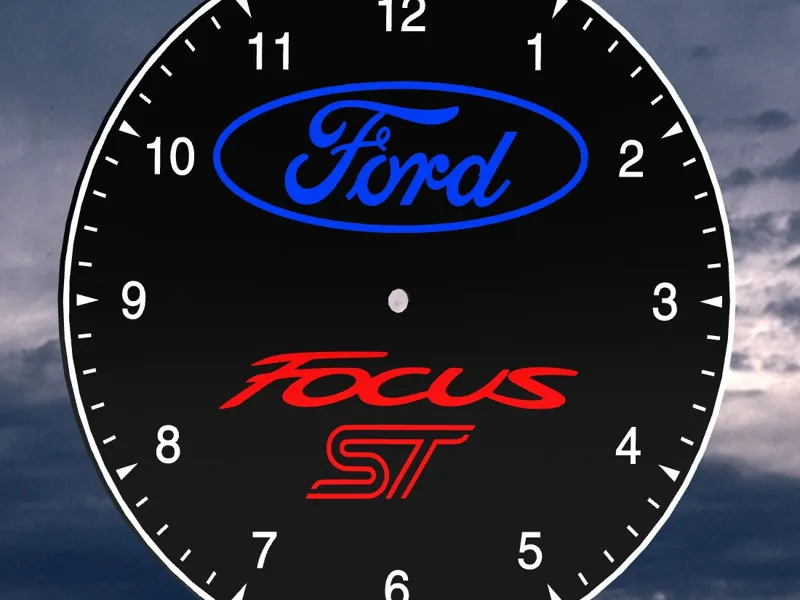 Ford Focus ST Ziffernblatt für eine Wanduhr