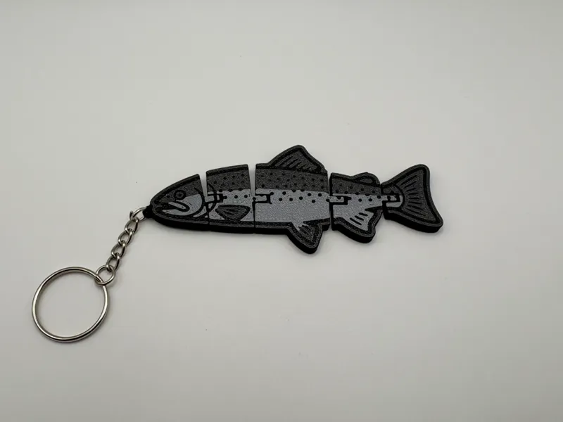 Speckled Trout Flexi Keychain