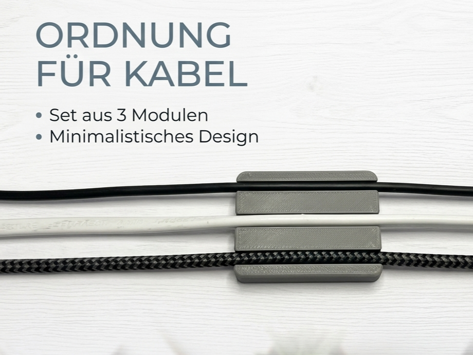 Kabel clip für 3 Kabel 