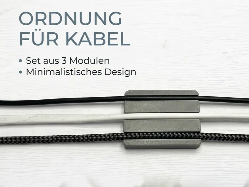 Kabel clip für 3 Kabel 