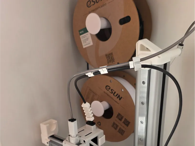 Wall-Mounted Filament Spool Holder