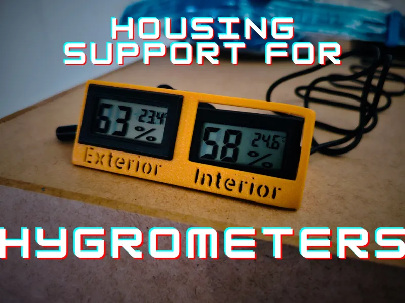 Housing Support for Hygrometers with 30° Tilt