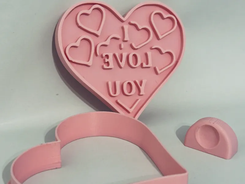 Cookie cutter . Herz - I Love You