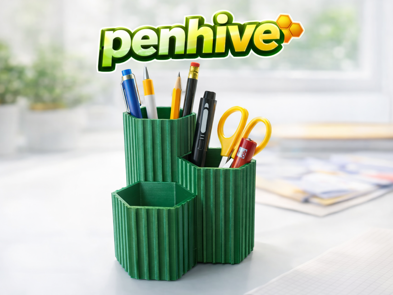 PENHIVE penholder - Simple geometry, Maximum order