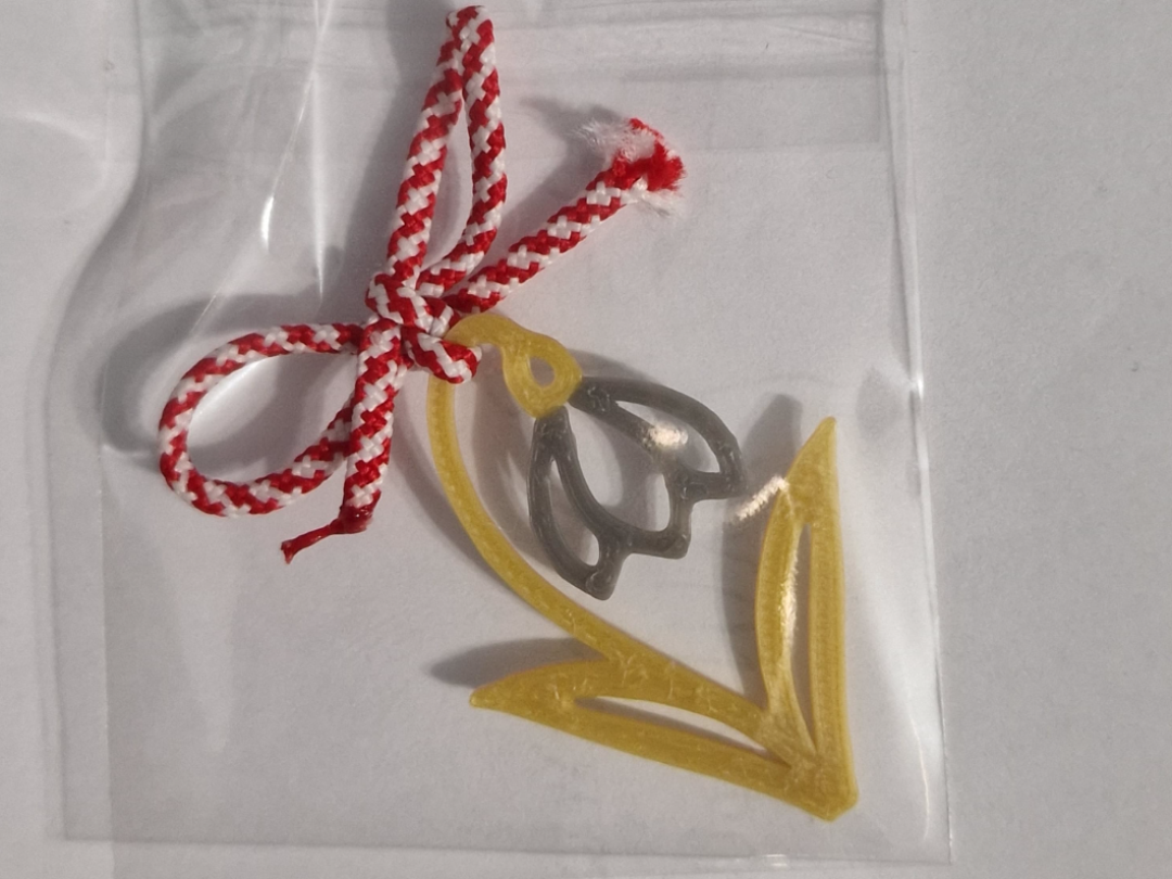 Martisor - Ghiocel 2 Color Print 1 sau 30 bucati