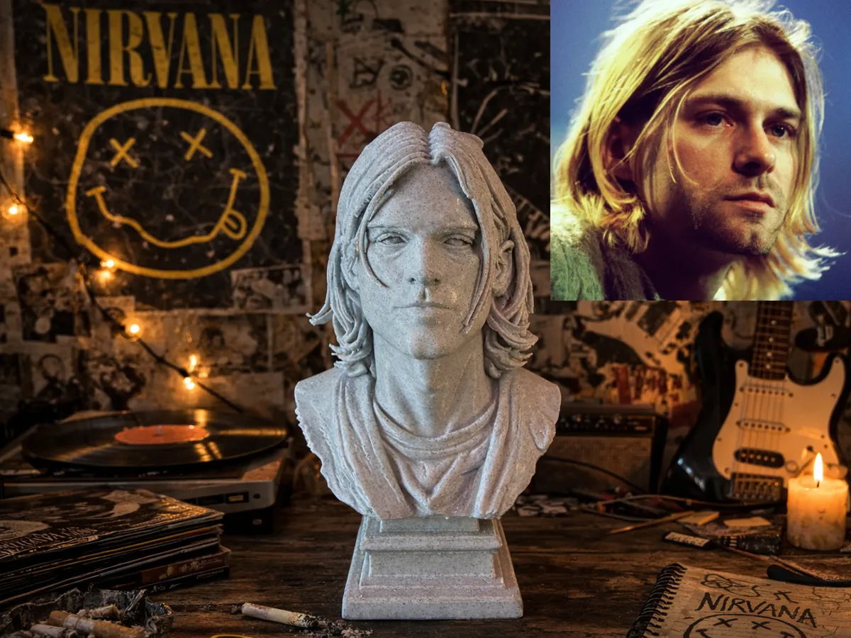 Kurt Donald Cobain – Bust - Free 3D Print Model - MakerWorld