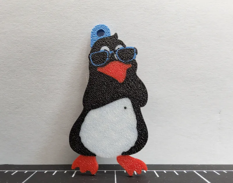 Cool Penguin Keychain