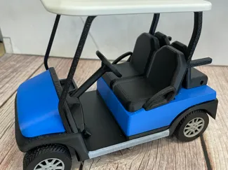 Golf cart with rear seats