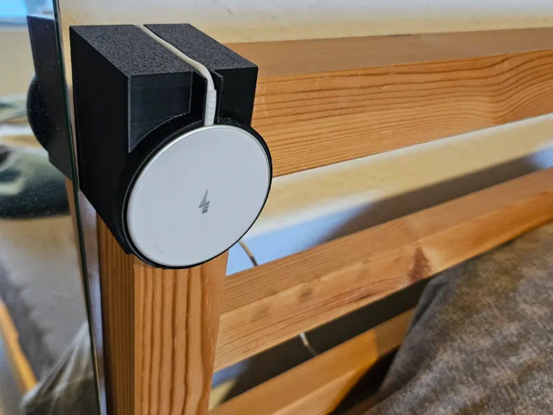 Magsafe phone holder for TARVA IKEA bed