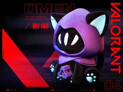 【Valorant】Omen Cat Face-Changing Toy