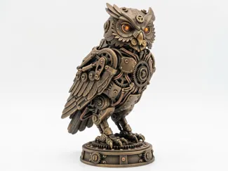 Steampunk owl