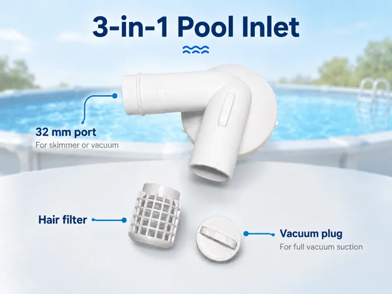 Intex 3-in-1 Pool Inlet Adapter