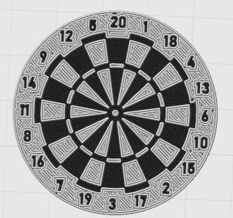 Miniatura 3 do modelo 3D Dartboard Coaster Set 