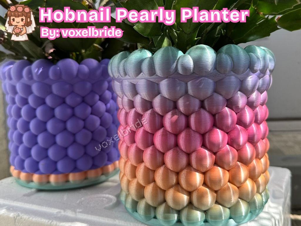 Bubble Hobnail Planter Pot – Pearly Beads