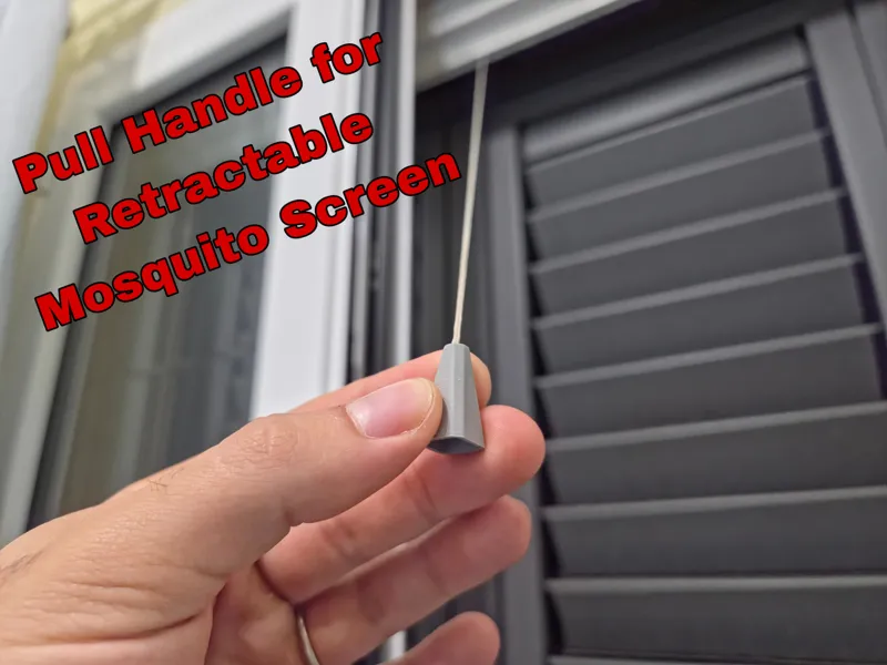 Pull Handle for Retractable Mosquito Screen