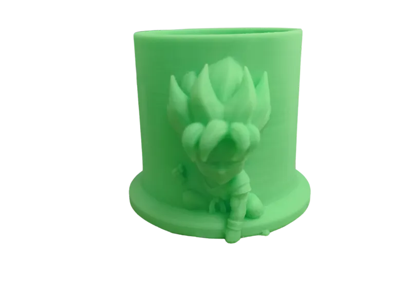 porta bicchiere di goku con testo personalizzabile