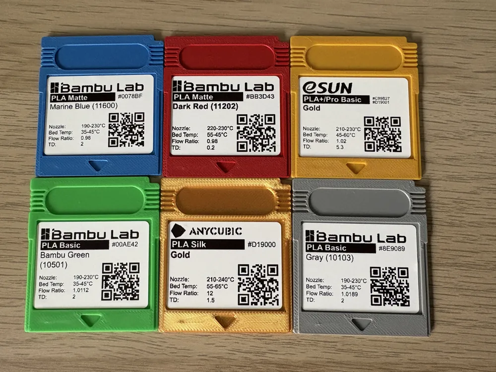 Gameboy Cartridge Filament-Muster – Kostenloses 3D-Druckmodell – MakerWorld
