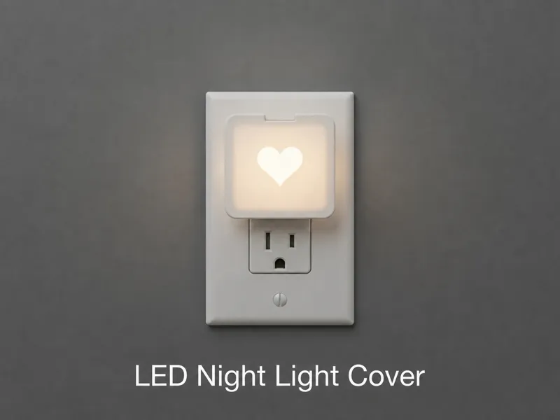 Cover for LED Night Light – Heart, Moon & Blank
