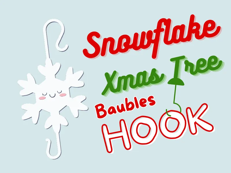 Snowflakes Xmas Tree Baubles Hook